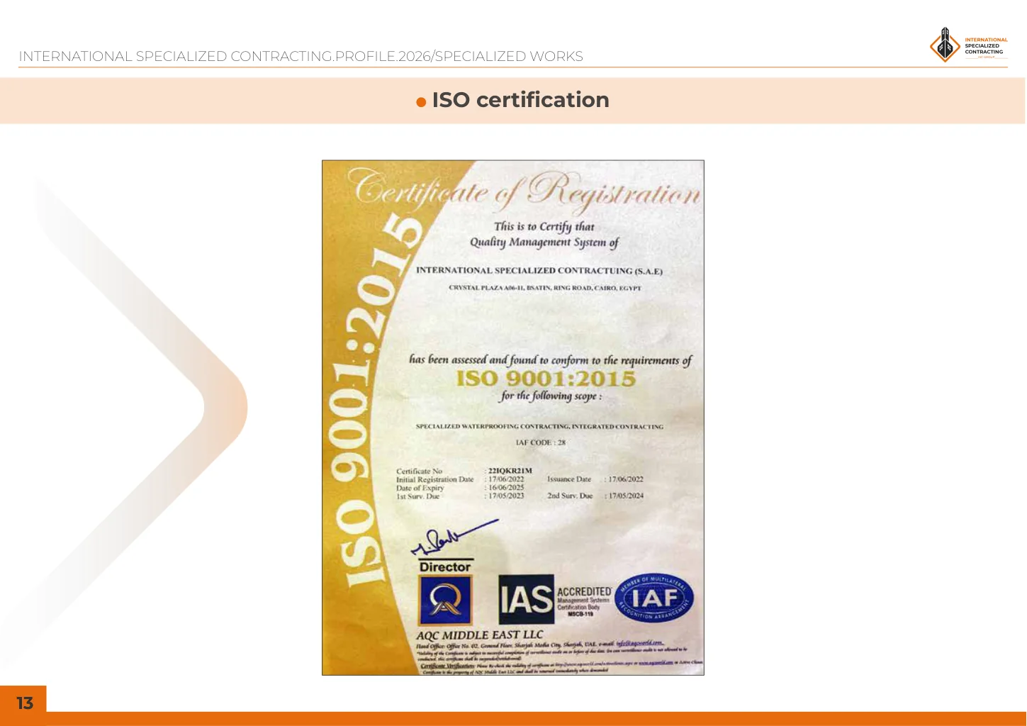 ISO documentation source document