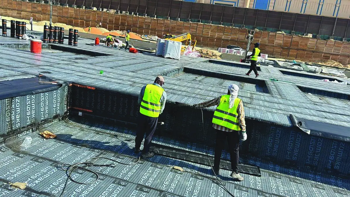 Al Hudaithy Mall β Waterproofing site works